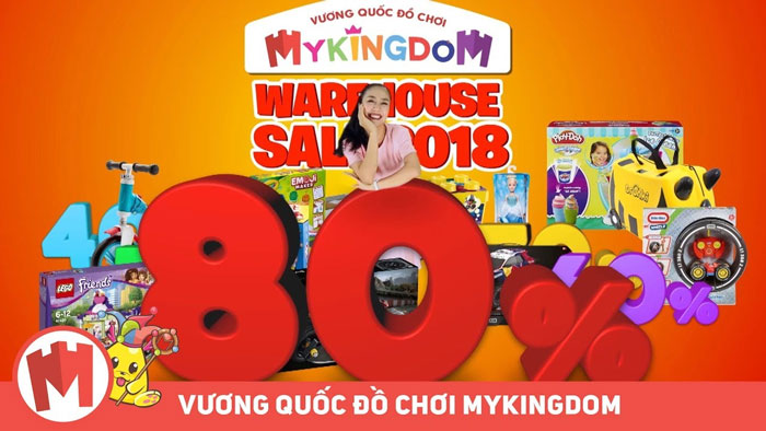 Mykingdom khuyến mãi giảm giá đồ chơi.