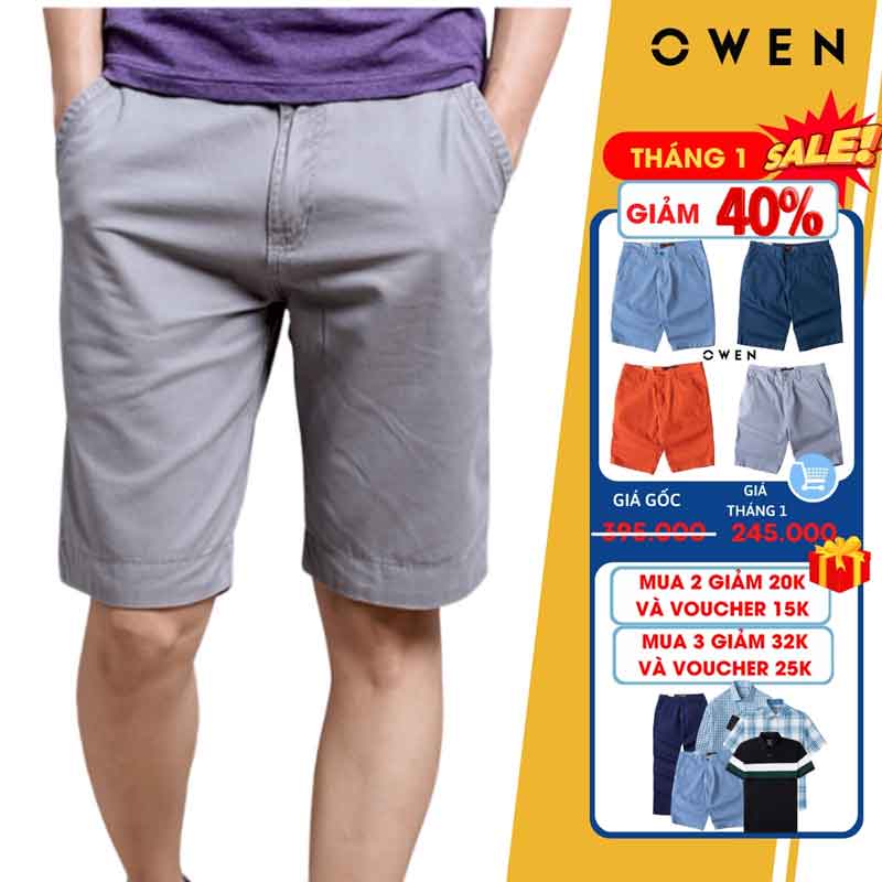 Quần kaki Owen short nam .