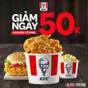 Mã giảm giá KFC giảm 50k.