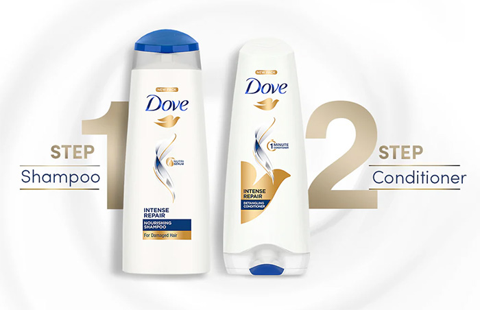 Dầu gội Dove Intense Repair (Dưỡng Tóc Hư Tổn)