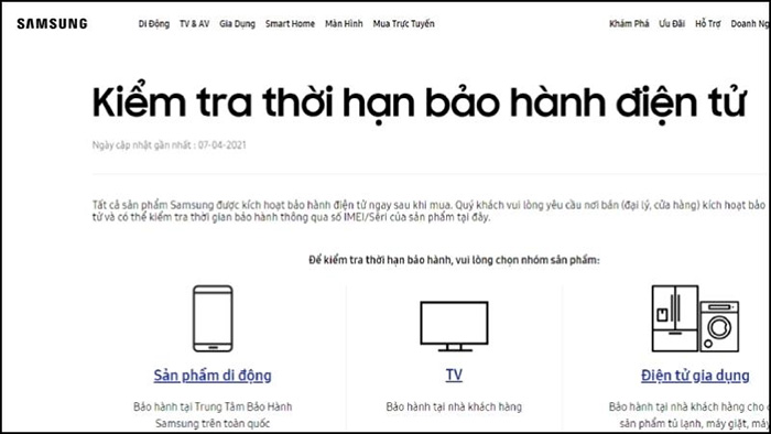 Việc Kiểm Tra Bảo Hành Samsung Quan Trọng?