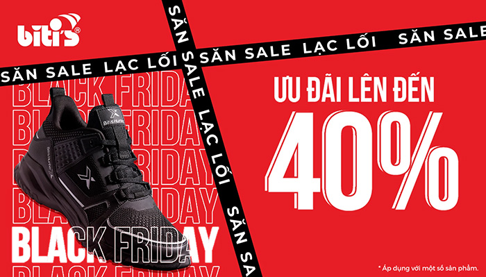 Bitis giảm giá 40% ngày Black Friday