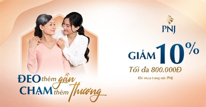 Voucher PNJ giảm giá theo %