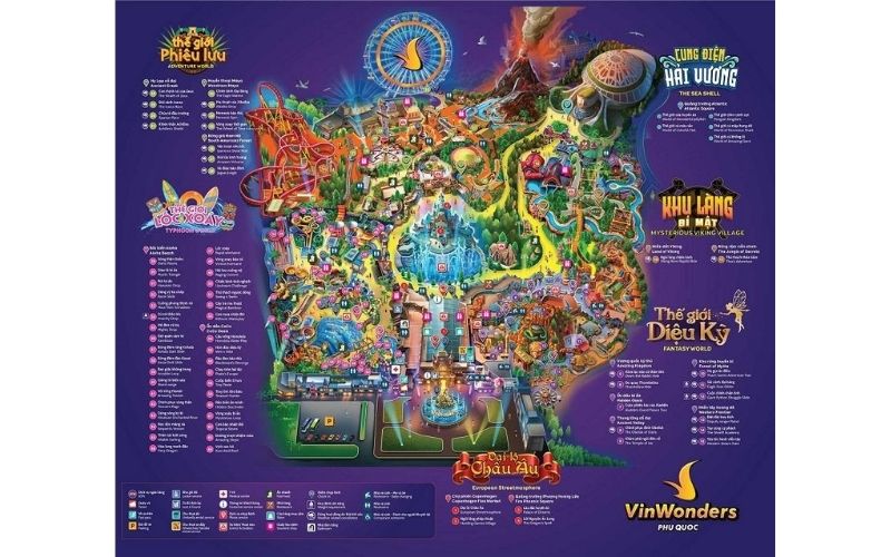Bản đồ Vinwonder Phú Quốc